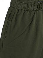 Olive Solid Knit Shorts