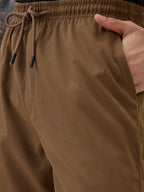 Men's Solid Basic Regular Fit Drawstring Shorts