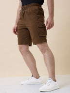 Men's Solid Regular Fit Drawstring Short