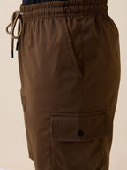 Men's Solid Regular Fit Drawstring Short