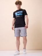 Men's Solid Regular Fit Drawstring Short