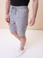 Men's Solid Regular Fit Drawstring Short