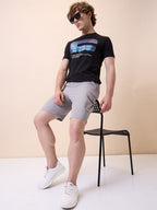 Men's Solid Regular Fit Drawstring Short