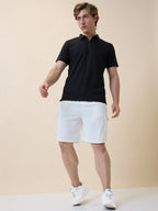Men's Solid Regular Fit Drawstring Short