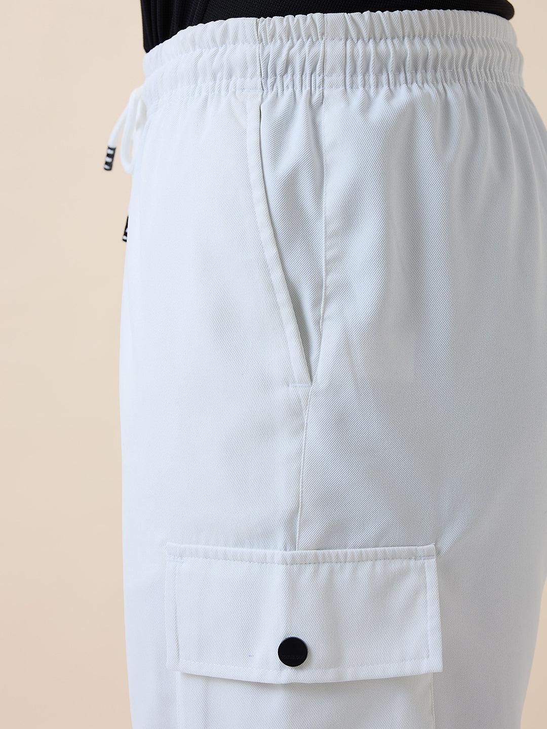 Men's Solid Regular Fit Drawstring Short