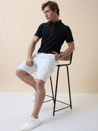 Men's Solid Regular Fit Drawstring Short