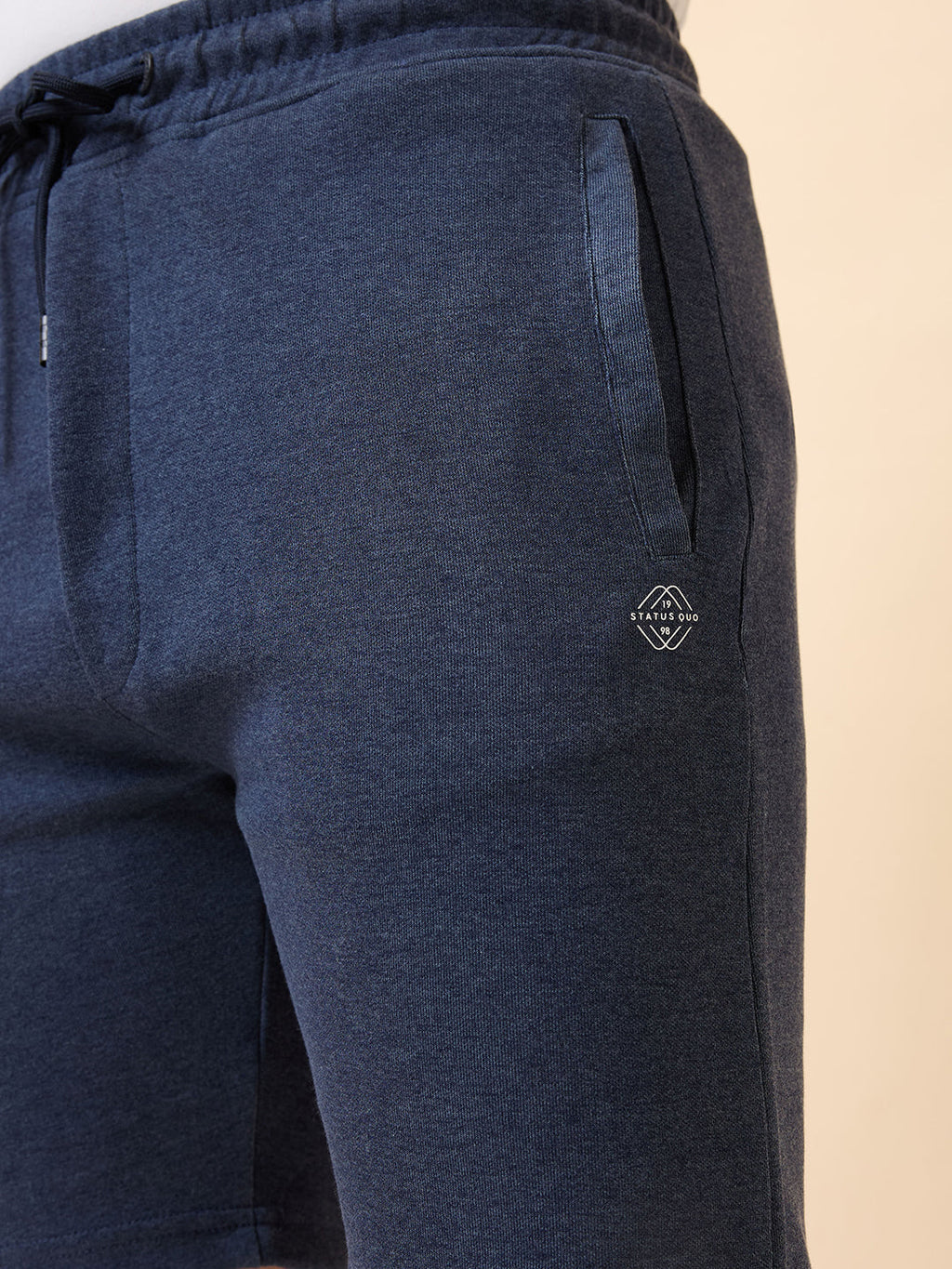 Men's Solid Basic Regular Fit Drawstring Shorts