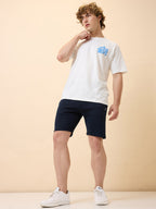 Men's Solid Basic Regular Fit Drawstring Shorts