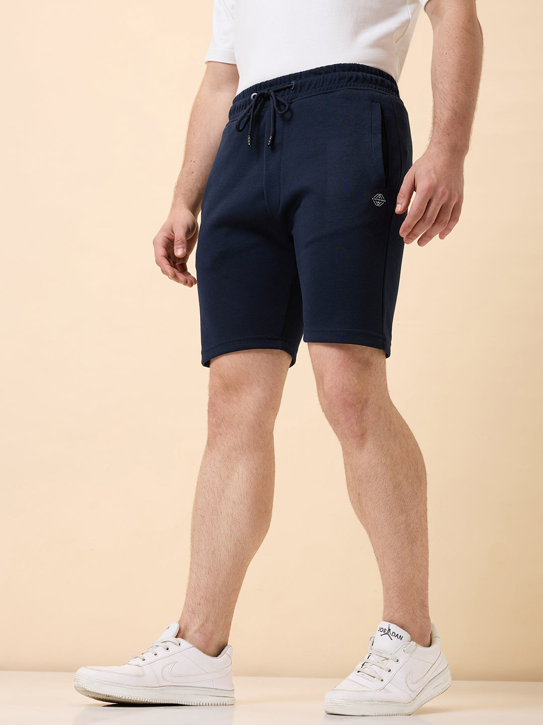 Men's Solid Basic Regular Fit Drawstring Shorts Secondary image
