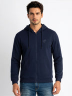 Men Solid Hooded Sweatshirt