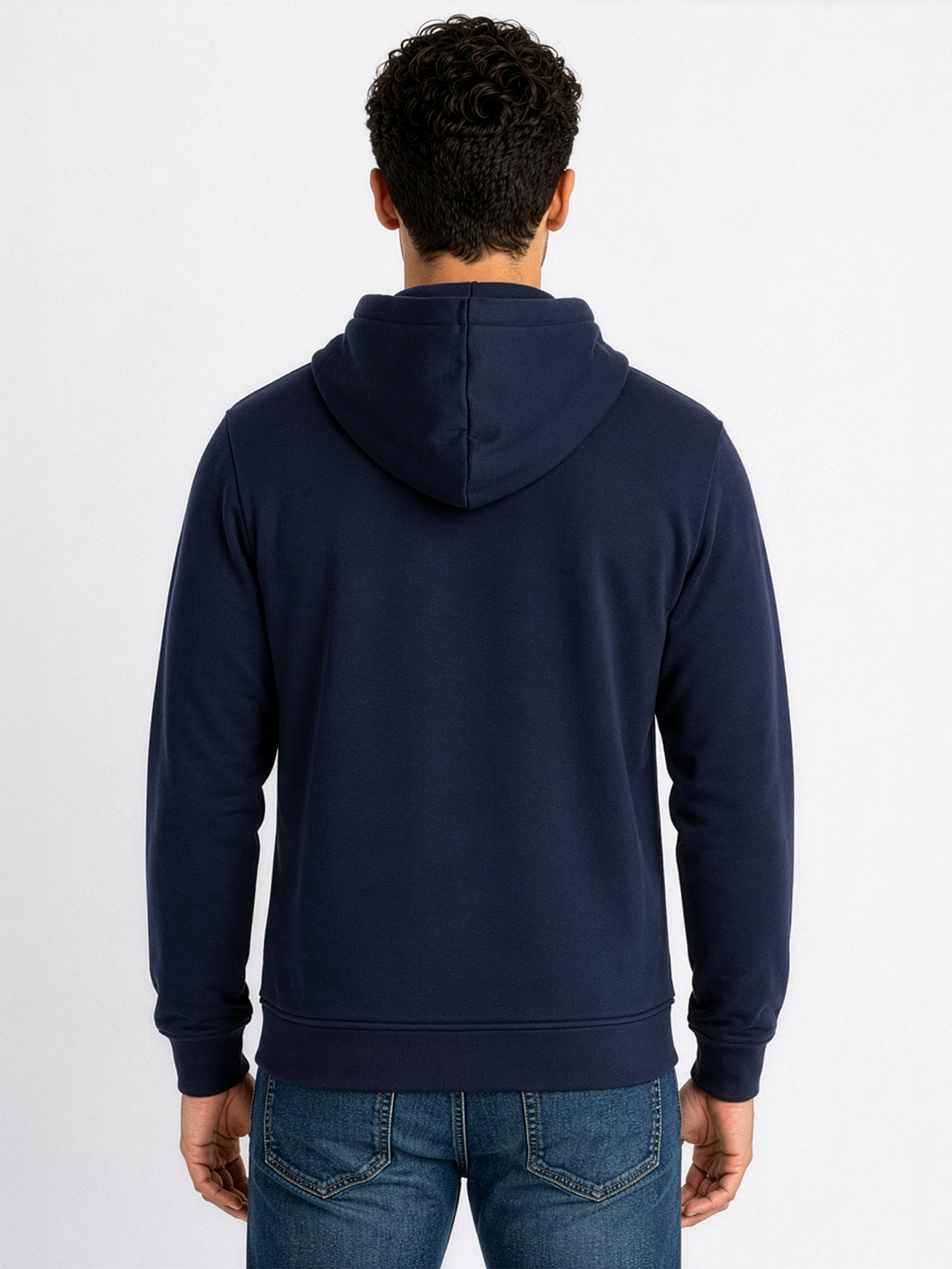 Men Solid Hooded Sweatshirt