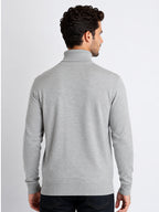 Mens Solid High Neck Sweater
