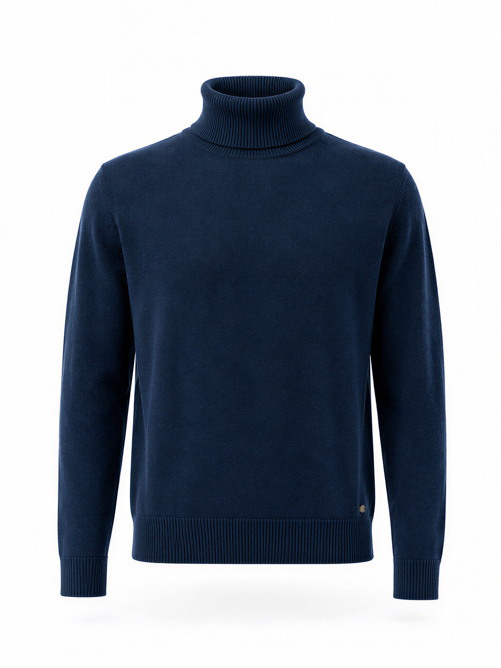 Mens Solid High Neck Sweater