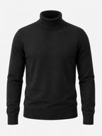 Mens Solid High Neck Sweater