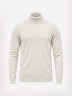 Mens Solid High Neck Sweater