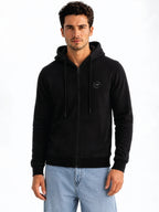 Men Solid Hooded Sweatshirt