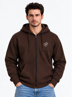 Solid Hooded Blended Regular Fit Sweatshirt