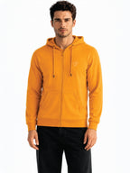 Men Solid Hooded Sweatshirt