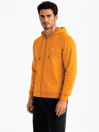 Men Solid Hooded Sweatshirt
