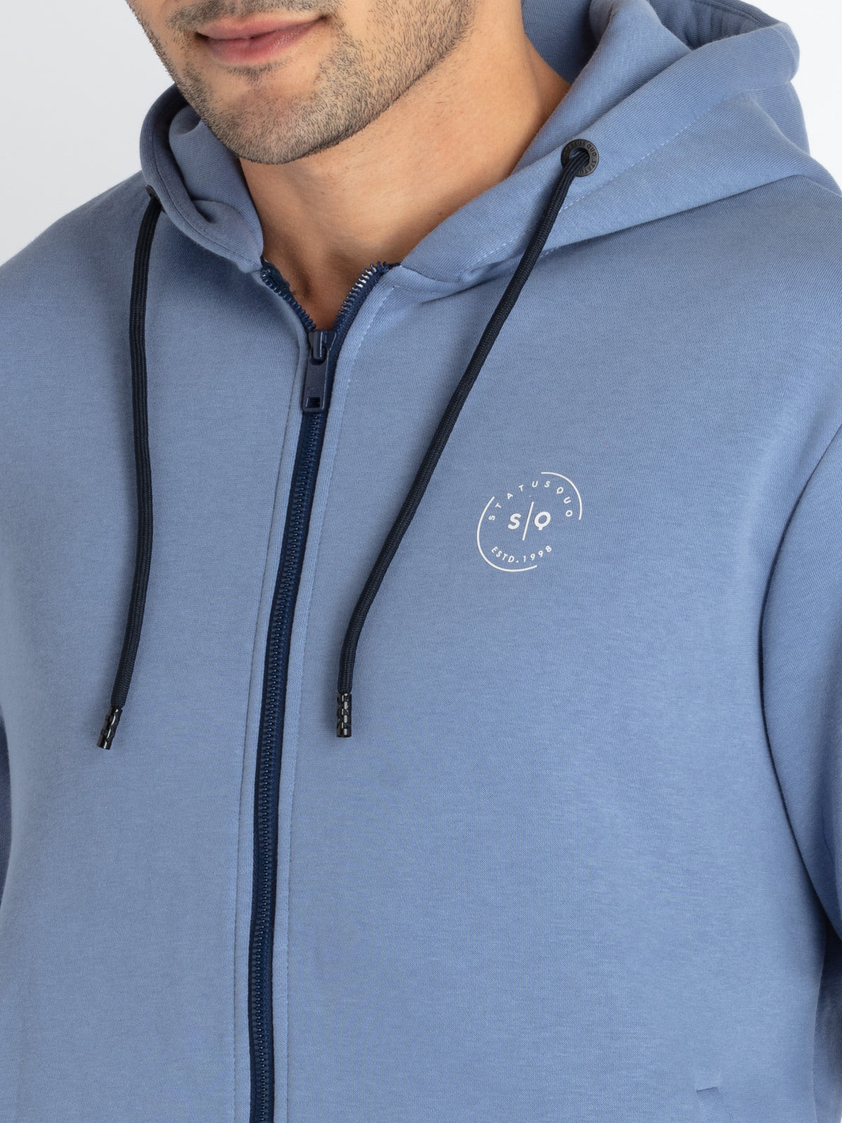 Men Solid Hooded Sweatshirt