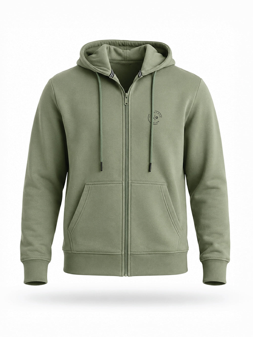 Men Solid Hooded Sweatshirt