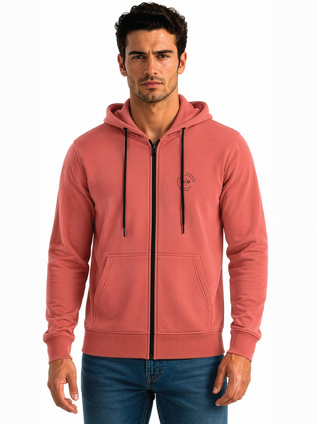 Men Solid Hooded Sweatshirt
