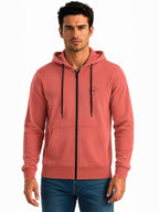 Men Solid Hooded Sweatshirt