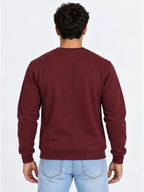 Mens Solid Round Neck Sweatshirt