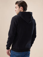 Black Logo Zip Hoodie