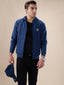 Denim Logo Zip Hoodie