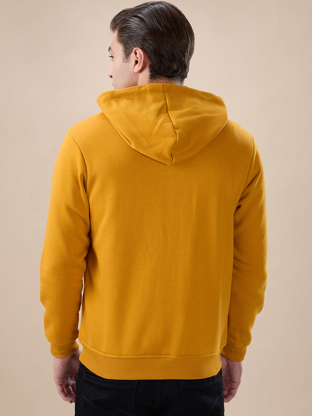 H. Mustard Logo Zip Hoodie