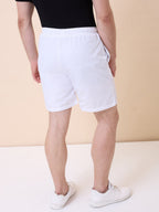 Men's Solid Regular Fit Drawstring Short