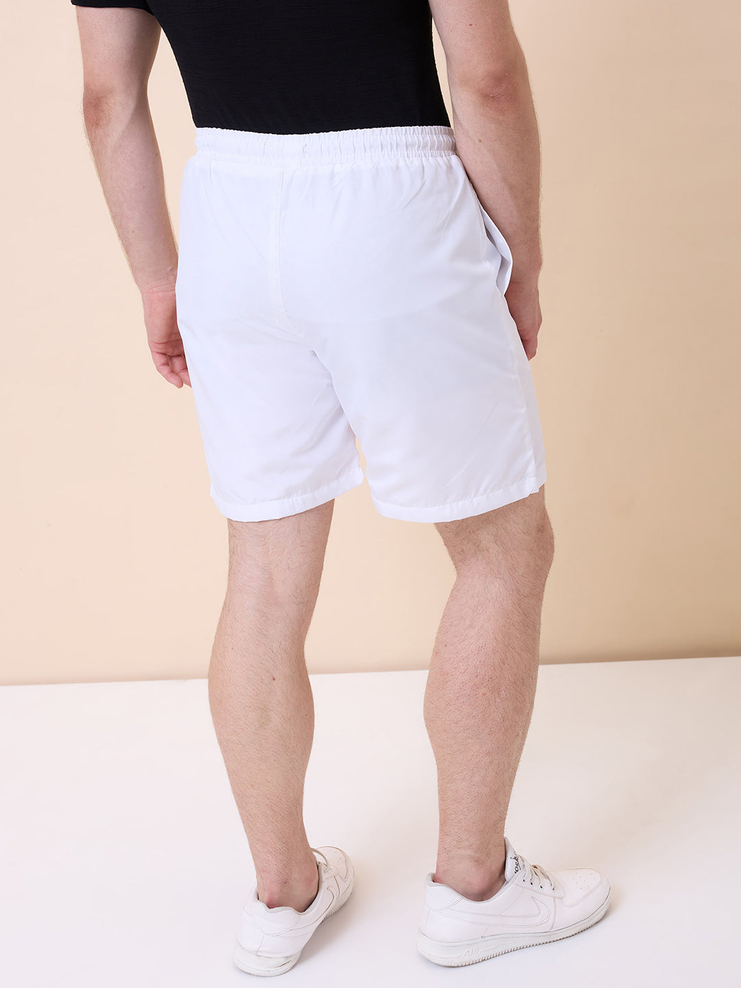 Men's Solid Regular Fit Drawstring Short