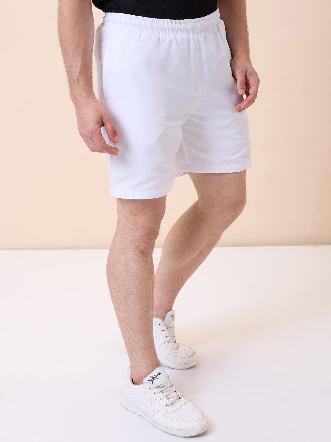 Men's Solid Regular Fit Drawstring Short