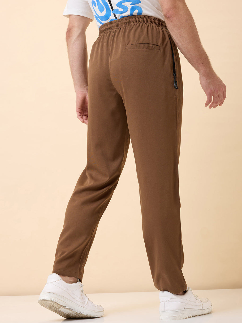 Status Quo Men's New Basic Solid Regular Fit Drawstring Track Pant