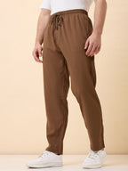 Status Quo Men's New Basic Solid Regular Fit Drawstring Track Pant