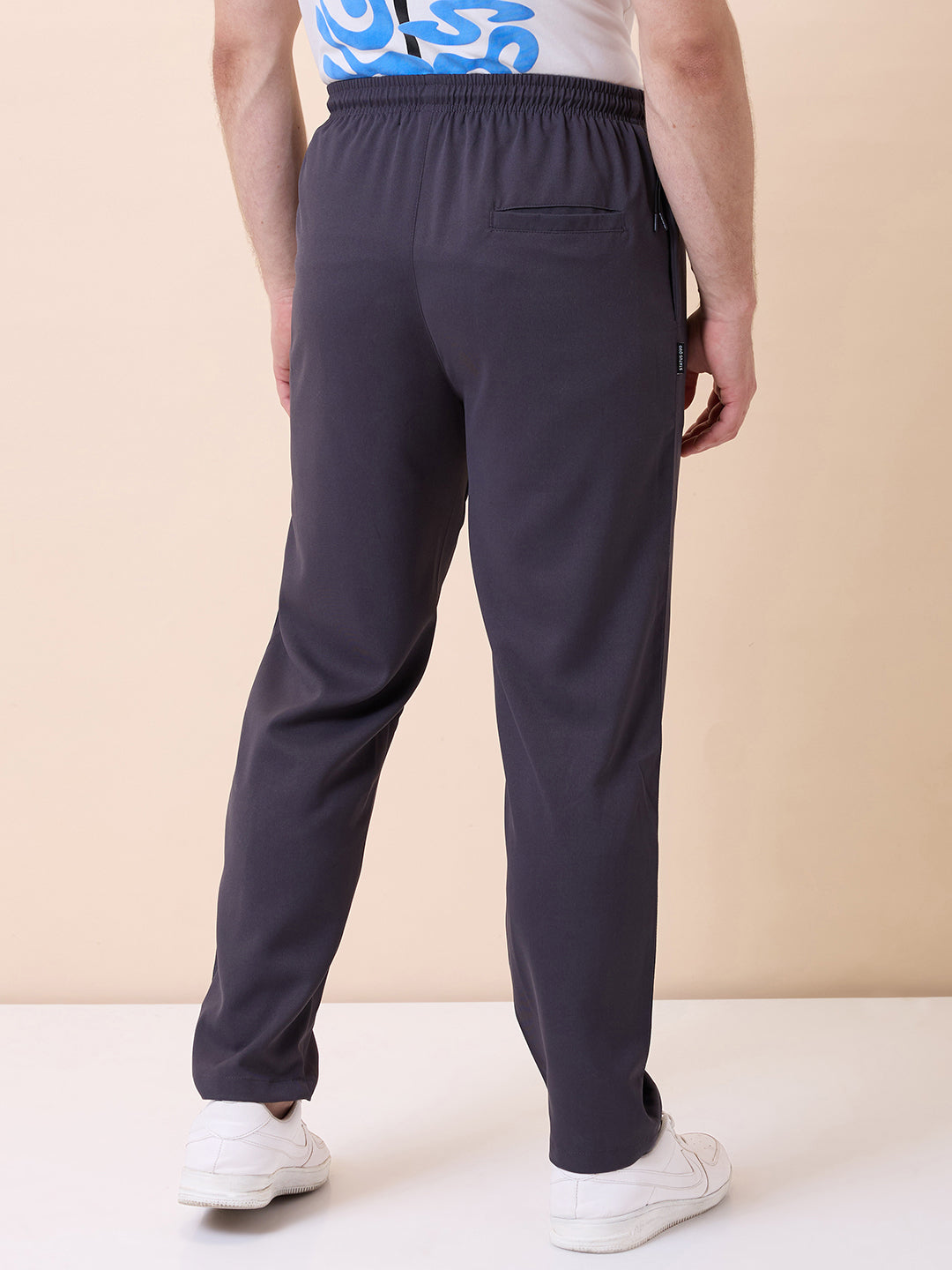 Status Quo Men's New Basic Solid Regular Fit Drawstring Track Pant