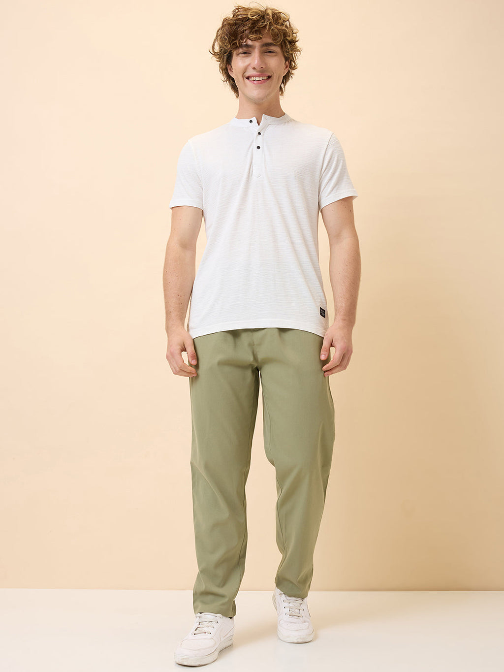 Status Quo Men's New Basic Solid Regular Fit Drawstring Track Pant