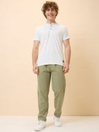 Status Quo Men's New Basic Solid Regular Fit Drawstring Track Pant