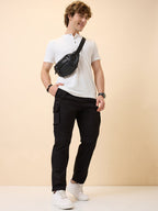 Status Quo Men's New Basic Solid Regular Fit Drawstring Track Pant