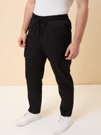 Status Quo Men's New Basic Solid Regular Fit Drawstring Track Pant