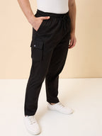 Status Quo Men's New Basic Solid Regular Fit Drawstring Track Pant