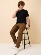 Status Quo Men's New Basic Solid Regular Fit Drawstring Track Pant