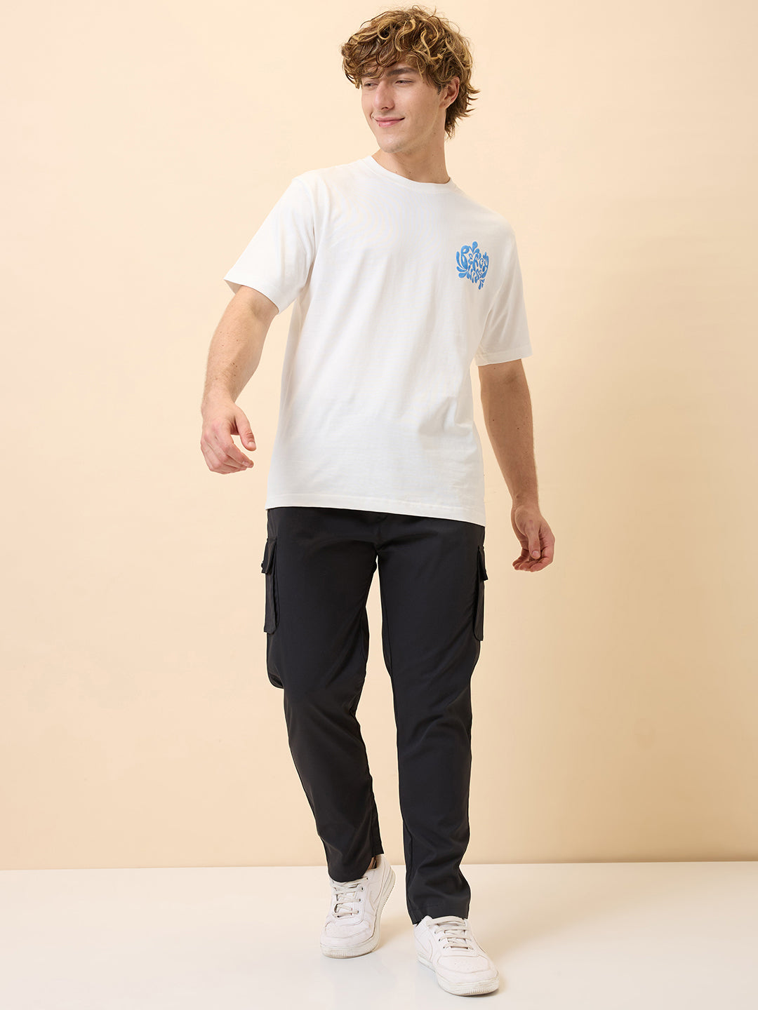 Status Quo Men's New Basic Solid Regular Fit Drawstring Track Pant