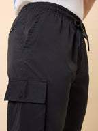 Status Quo Men's New Basic Solid Regular Fit Drawstring Track Pant