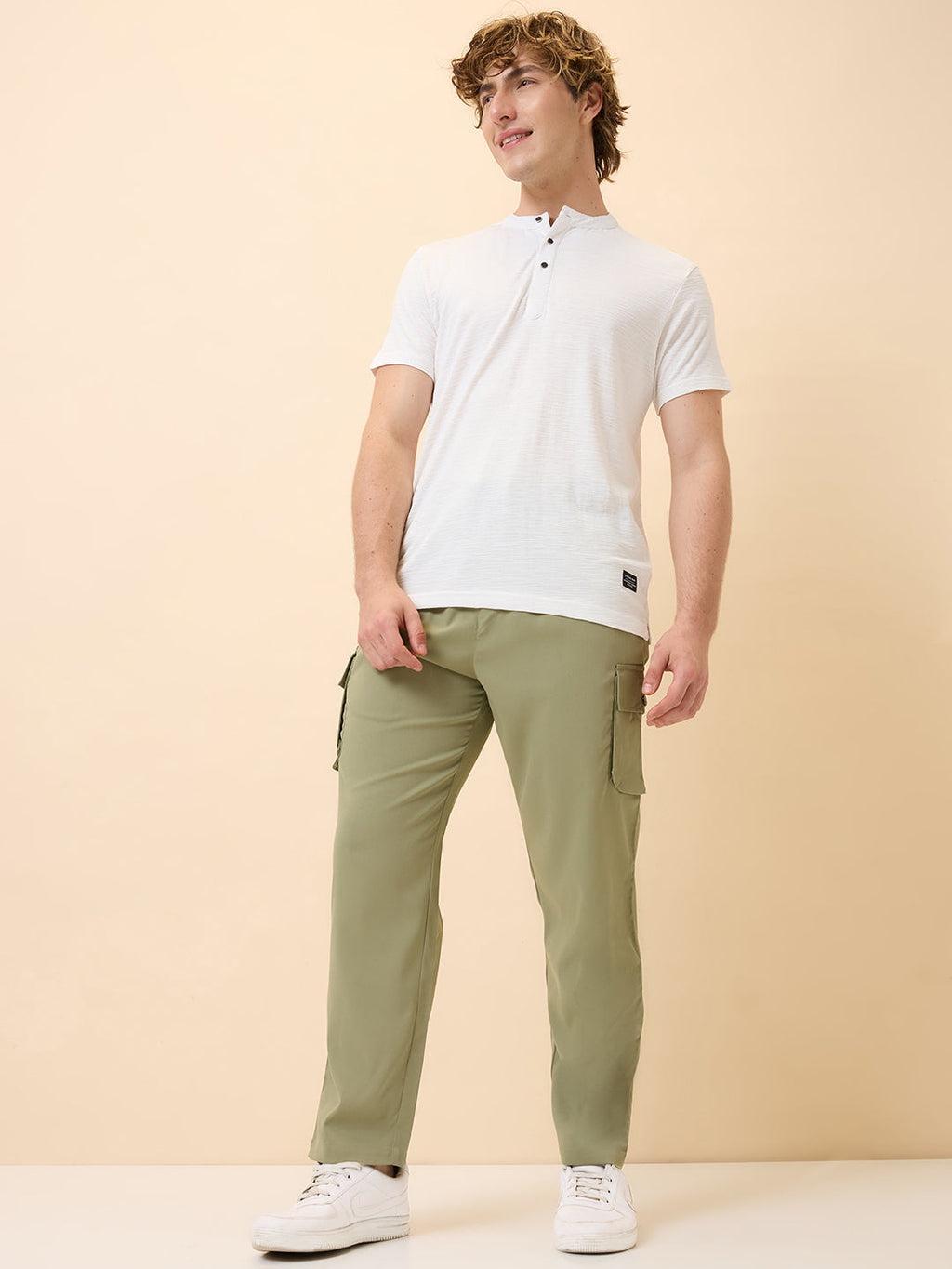 Status Quo Men's New Basic Solid Regular Fit Drawstring Track Pant