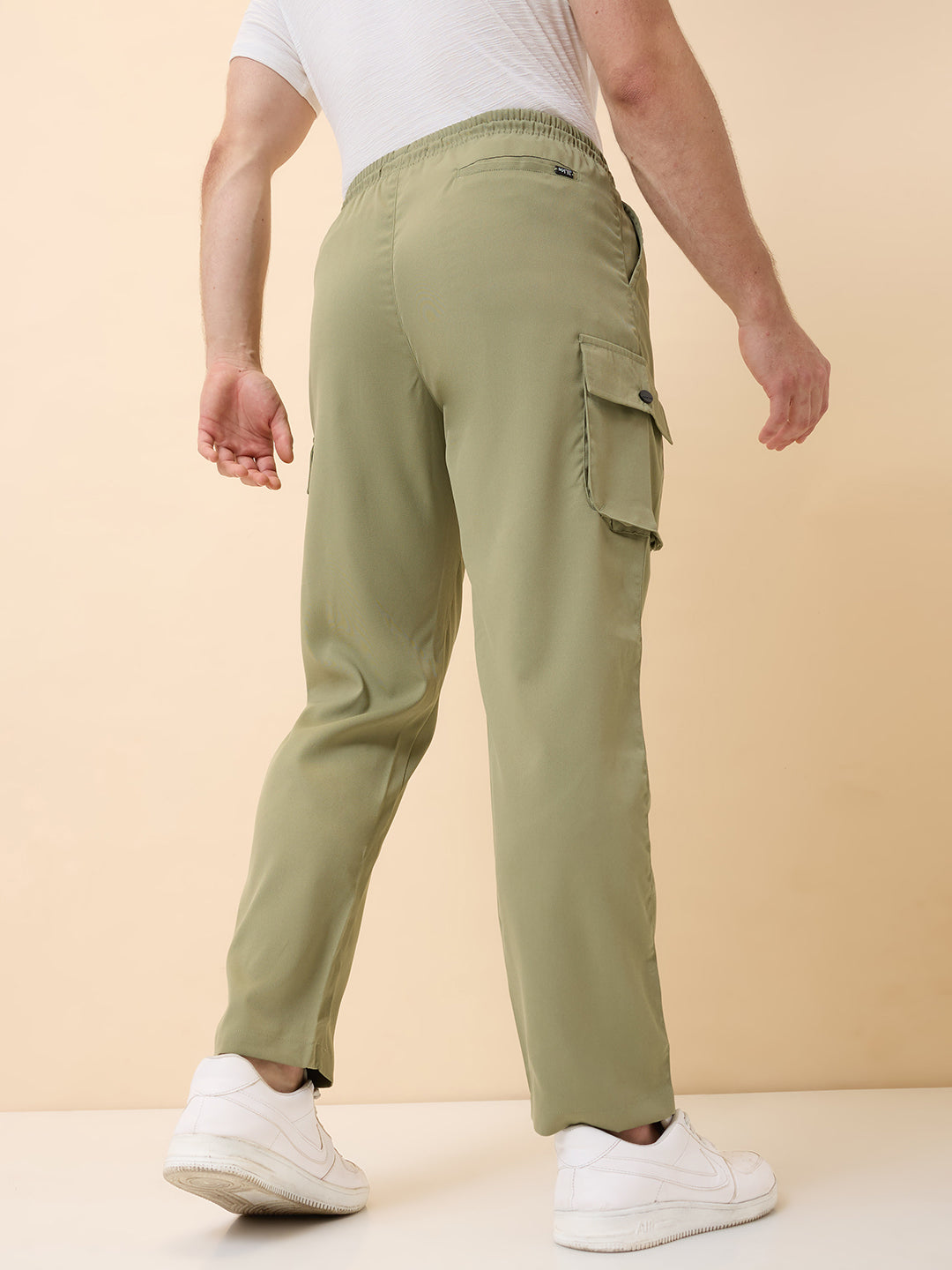 Status Quo Men's New Basic Solid Regular Fit Drawstring Track Pant