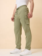 Status Quo Men's New Basic Solid Regular Fit Drawstring Track Pant