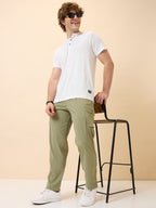 Status Quo Men's New Basic Solid Regular Fit Drawstring Track Pant