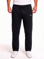 Black Solid Track Pants